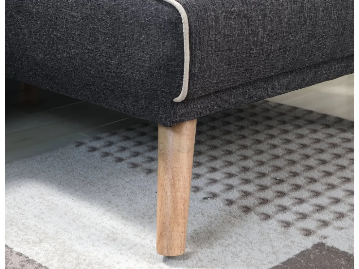Canapé d'angle convertible et réversible "Jules" - 3 places - Gris