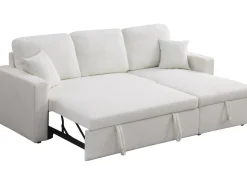 Canapé d'angle convertible/reversible avec coffre 
