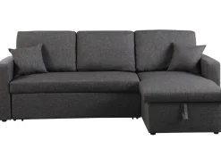 Canapé d'angle convertible/ réversible avec coffre "Alain" - 3 places - Gris