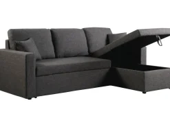 Canapé d'angle convertible/ réversible avec coffre 