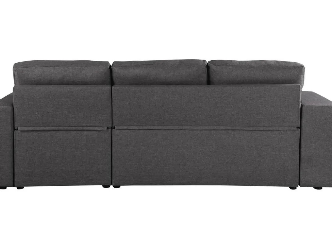 Canapé d'angle convertible/réversible "Axel" - 3 places - Gris