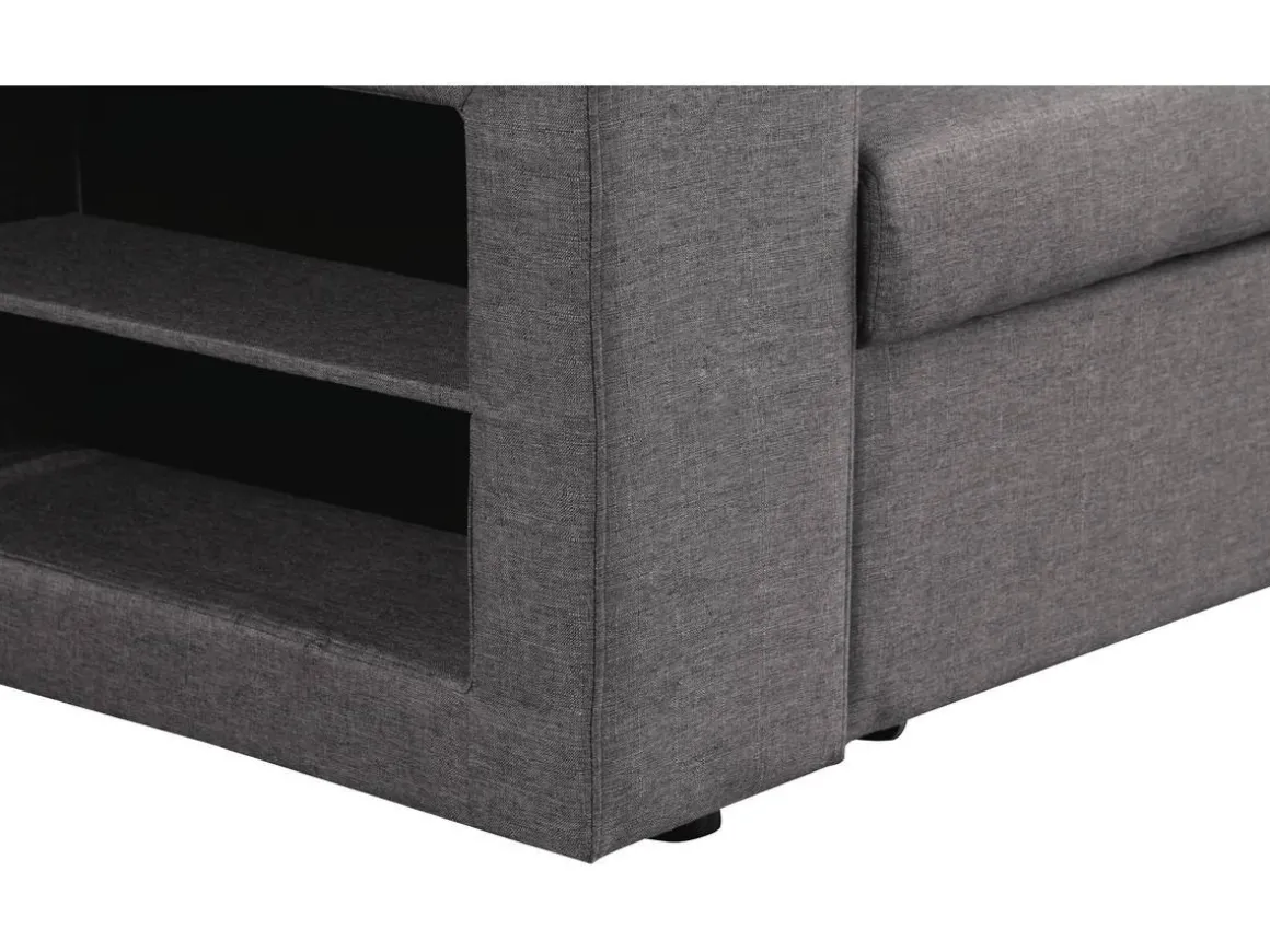 Canapé d'angle convertible/réversible "Axel" - 3 places - Gris