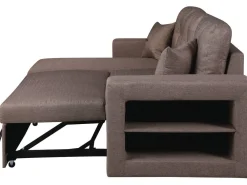 Canapé d'angle convertible/réversible "Axel" - 3 places - Taupe