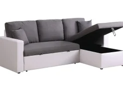 Canapé d'angle convertible/ réversible avec coffre 