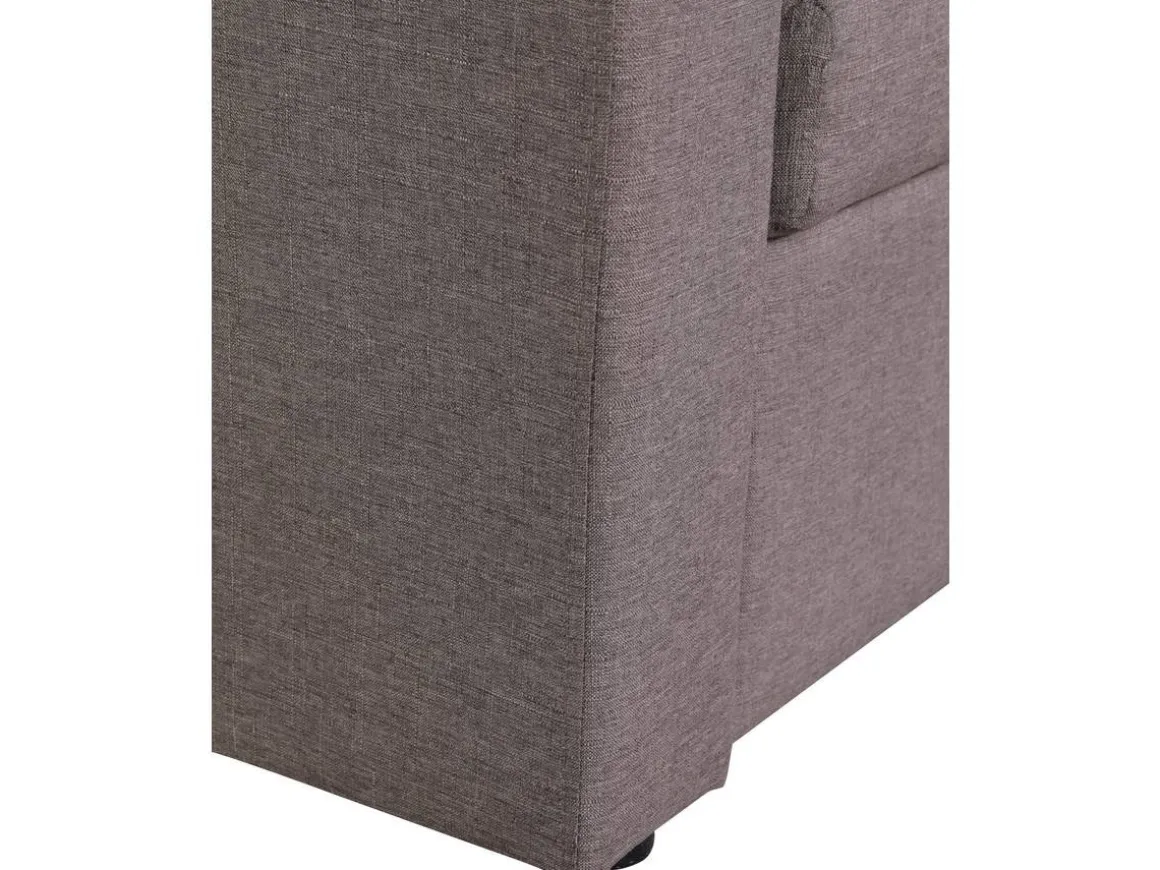 Canapé d'angle convertible/ réversible avec coffre "Alain" - 3 places - Taupe
