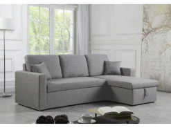 Canapé d'angle convertible/ réversible avec coffre 