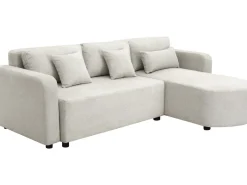 Canapé d'angle convertible/réversible en tissu