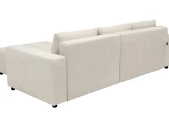 Canapé d'angle convertible style bubble tissu chenille 