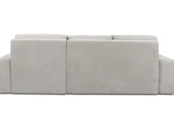 Canapé d'angle droit convertible en tissu chenille