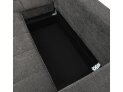 Canapé d'angle réversible/convertible en tissu - 