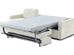 Canapé d'angle réversible convertible express en tissu "Celia" - 3 places - Beige