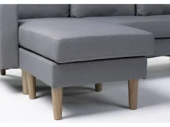 Canapé d'angle réversible en tissu 