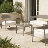 Canapé de jardin en plastique et métal "Céora" - 2 places - Taupe