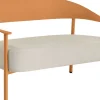 Canapé de jardin en plastique et métal "Céora" - 2 places - Orange