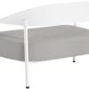 Canapé de jardin en plastique et métal "Céora" - 2 places - Blanc