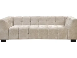Canapé droit design en tissu chenille 3 places
