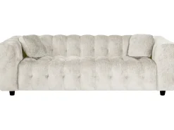 Canapé droit en tissu chenille