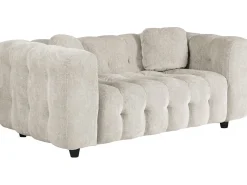 Canapé droit en tissu chenille