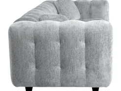 Canapé droit en tissu chenille 