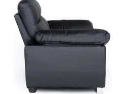 Canapé fixe en cuir reconstitué et PVC 
