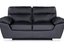 Canapé fixe en cuir reconstitué et PVC 