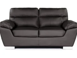 Canapé fixe en cuir reconstitué et PVC 