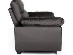 Canapé fixe en cuir reconstitué et PVC 