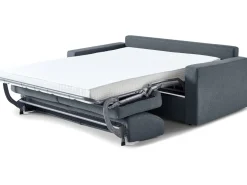 Canapé lit convertible express en tissu "Diana" - Gris