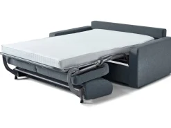 Canapé lit convertible express en tissu "Diana" - Gris