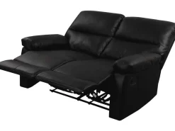 Canapé relax "Lincoln" - 147 x 89 x 103 cm - 2 places - Noir