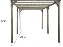 Carport voiture en bois