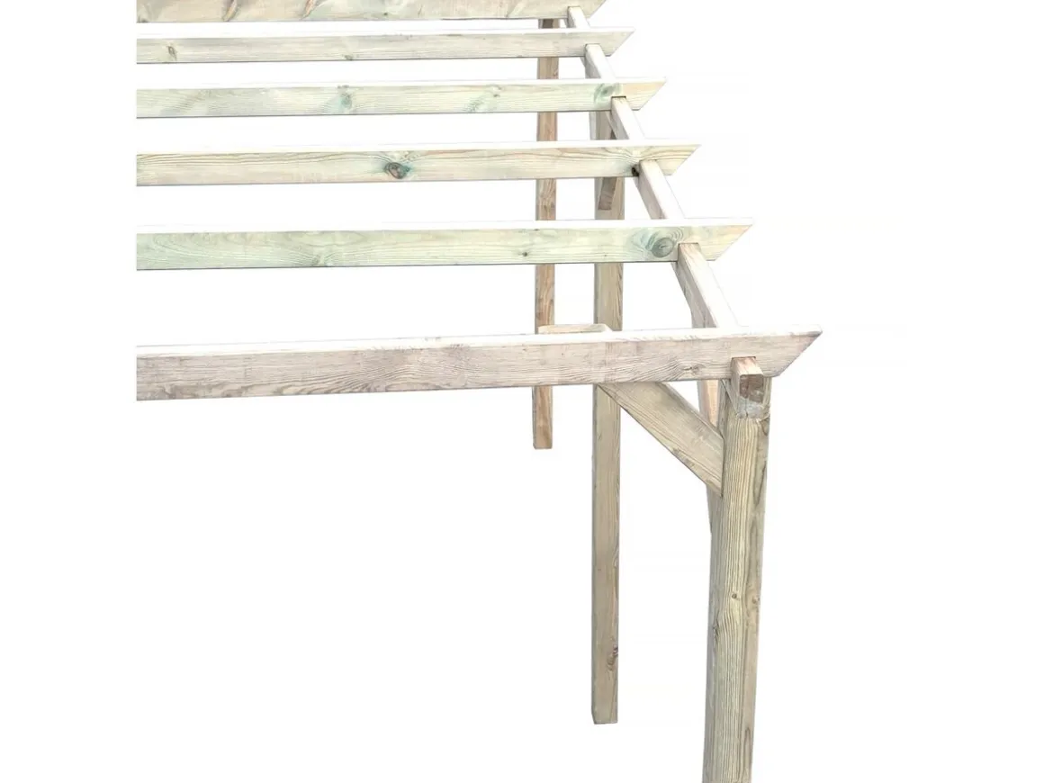 Carport voiture en bois "Sunny" 3 x 5 m