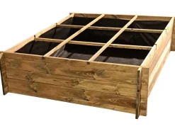 Carré potager en bois "Nigelle" - 140 x 140 x 40 cm
