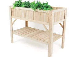 Carré potager en bois sur pieds 