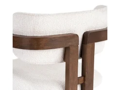 Chaise en bois "Toscana" - 54 x 54 x 76 cm - Blanc