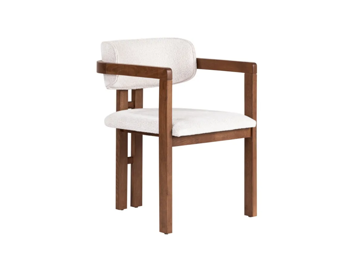 Chaise en bois "Toscana" - 54 x 54 x 76 cm - Blanc