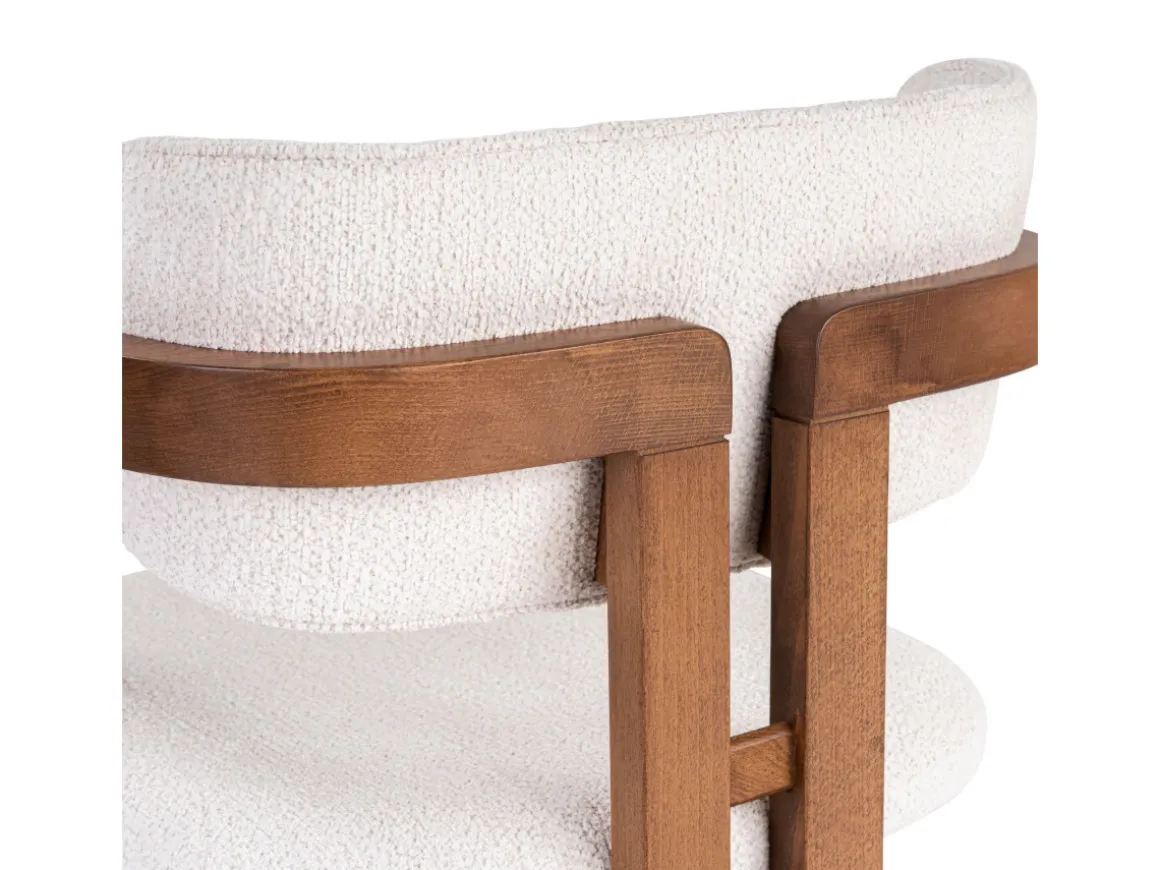 Chaise en bois "Toscana" - 54 x 54 x 76 cm - Blanc