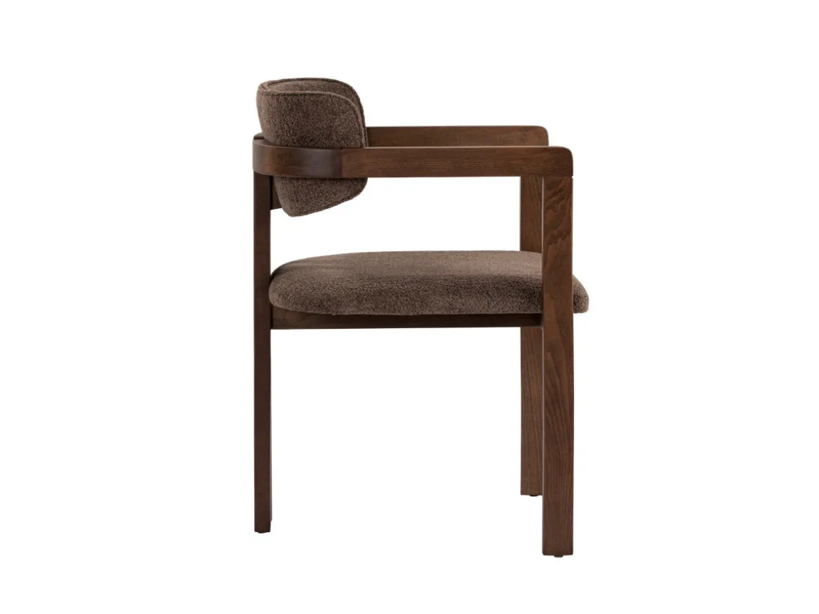 Chaise en bois "Toscana" - 54 x 54 x 76 cm - Marron / Noyer Foncé