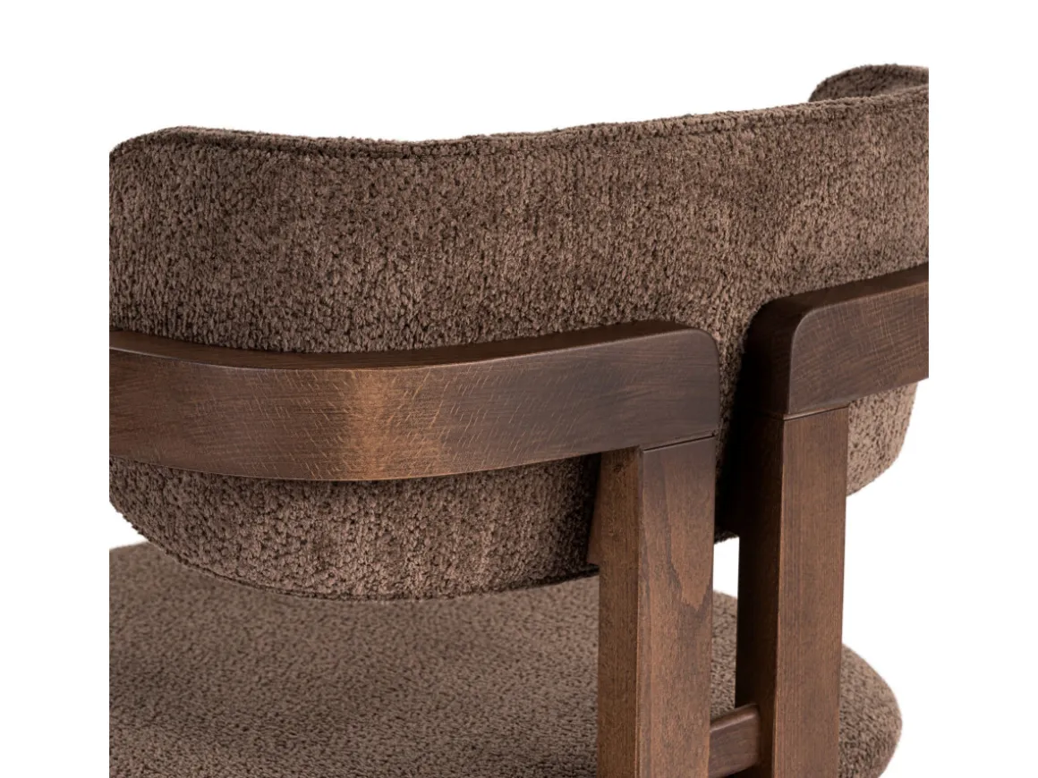 Chaise en bois "Toscana" - 54 x 54 x 76 cm - Marron / Noyer Foncé