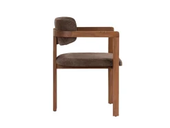 Chaise en bois "Toscana" - 54 x 54 x 76 cm - Marron / Noyer