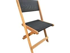 Chaise pliante en bois exotique 