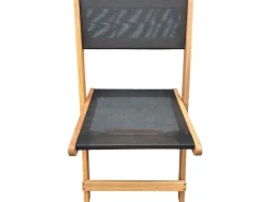 Chaise pliante en bois exotique 