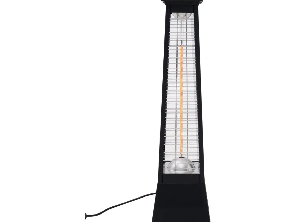 Chauffage électrique radiant en fibre de carbone "Volcano" - 2000W - Noir