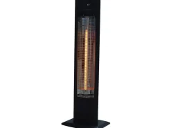 Chauffage électrique radiant "Tornado" - 2000W - Noir