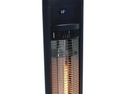 Chauffage électrique radiant "Tornado" - 2000W - Noir