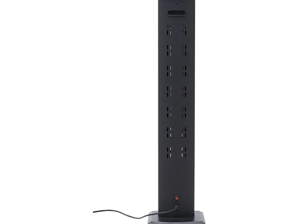 Chauffage électrique radiant "Tornado" - 2000W - Noir