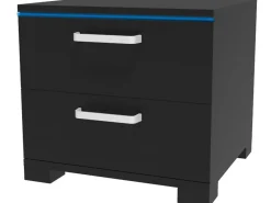 Chevet LED "Karina" - 41 x 38 x 41.5 cm - Noir