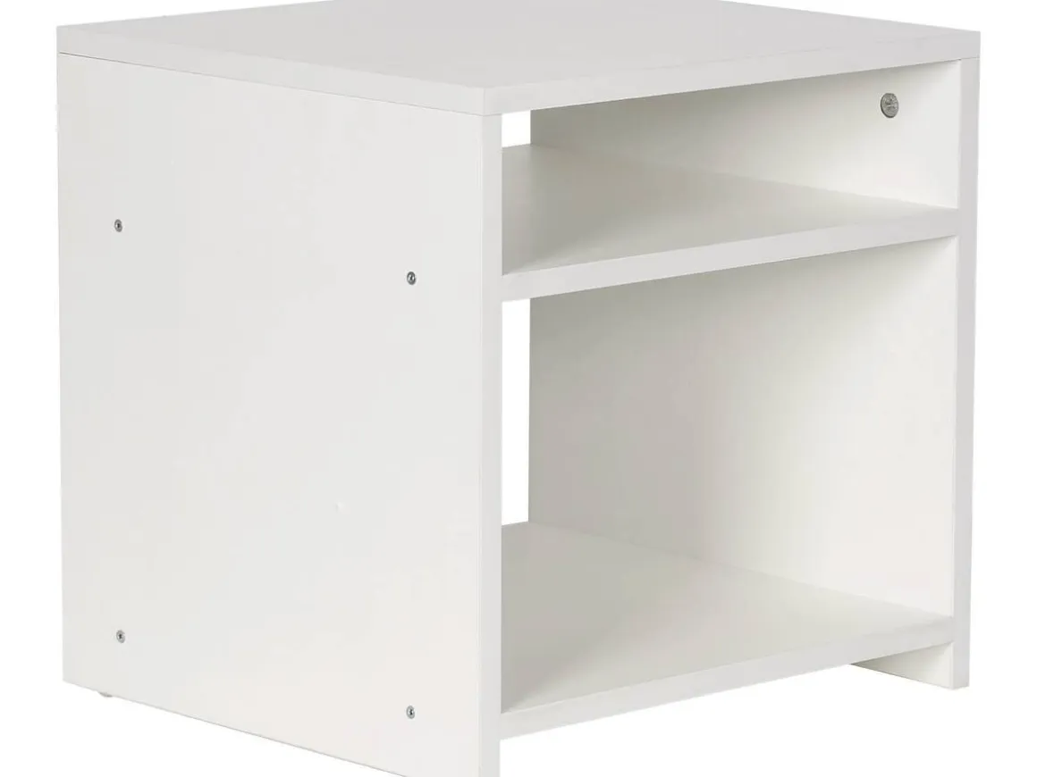 Chevet "York" 2 niches - Blanc