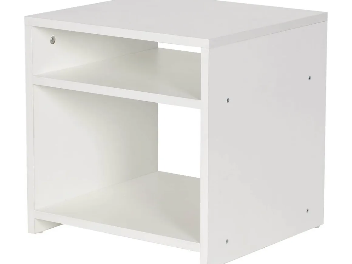 Chevet "York" 2 niches - Blanc