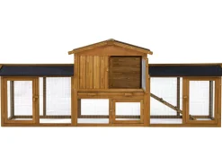 Clapier pour lapin avec 1 étage en bois 
